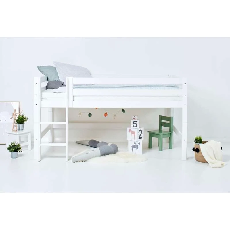 Hoppekids ECO Luksuzno - Halvhøj Modul - 120x200 cm. - Hvid