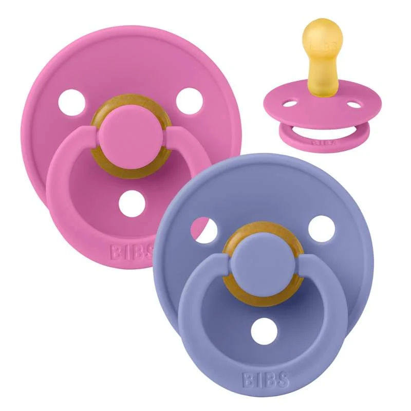 Kompaktan Bibs Okrugla Colour Duda - 2-Pak - vel. 2 - prirodni kaučuk - Žvakać guma/Peri