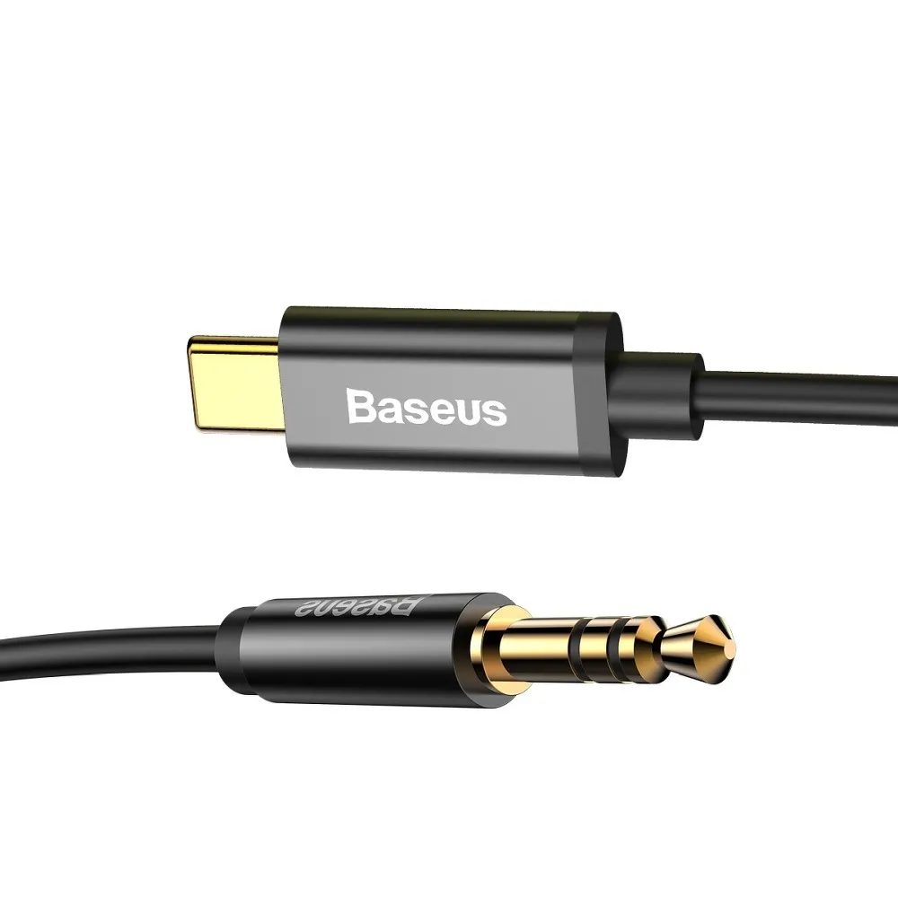 BASEUS Yiven Type-C muški na 3,5 muški audio kabel M01 crni CAM01-01