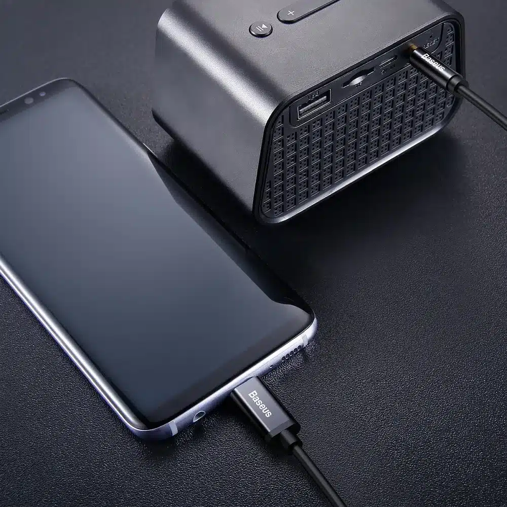 BASEUS Yiven Type-C muški na 3,5 muški audio kabel M01 crni CAM01-01