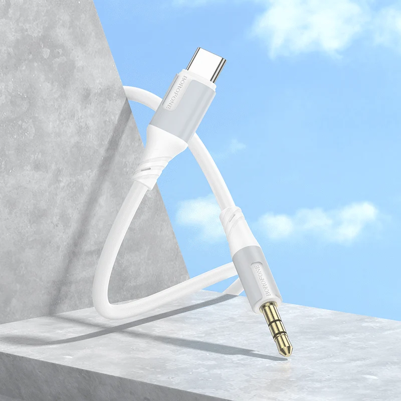 Borofone kabel BL19 Creator - 3,5 mm priključak na tip C - 1 metar bijeli