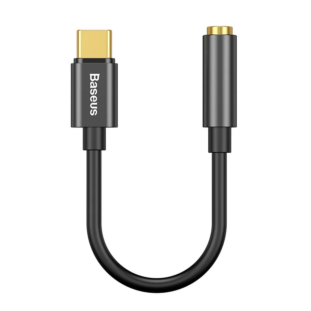 BASEUS adapter AUX tip C (muški) na Jack 3,5 mm (ženski) CATL54-01 crni