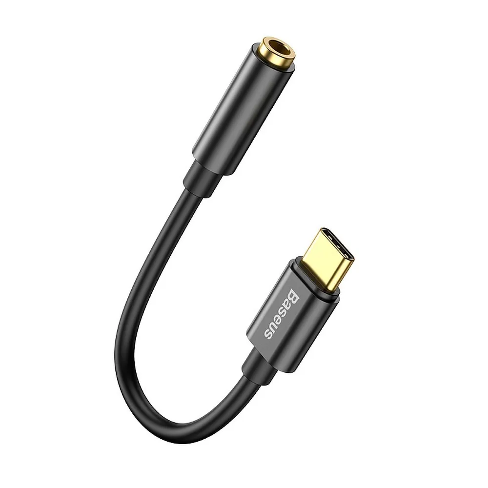 BASEUS adapter AUX tip C (muški) na Jack 3,5 mm (ženski) CATL54-01 crni