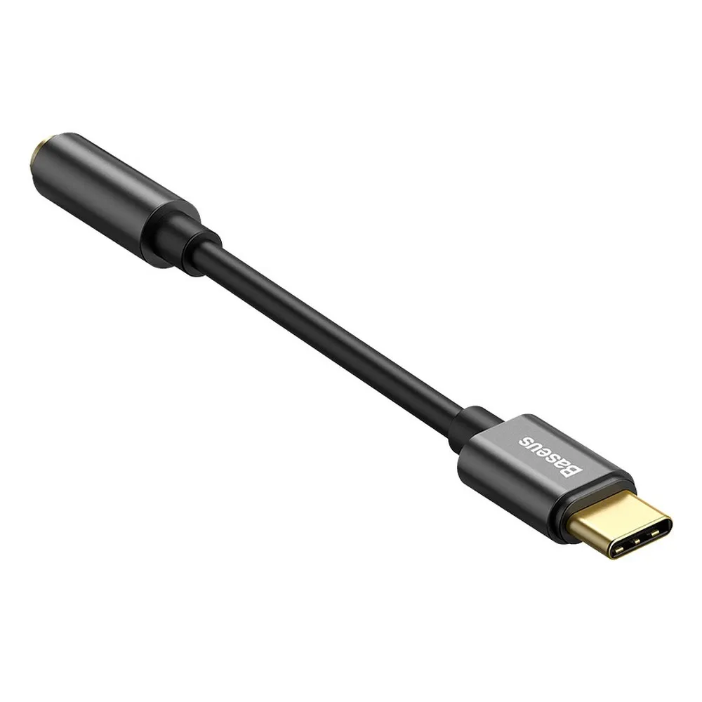 BASEUS adapter AUX tip C (muški) na Jack 3,5 mm (ženski) CATL54-01 crni