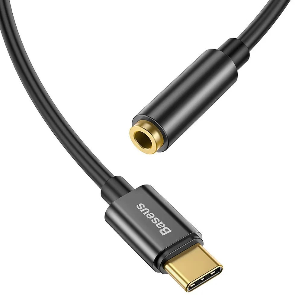 BASEUS adapter AUX tip C (muški) na Jack 3,5 mm (ženski) CATL54-01 crni