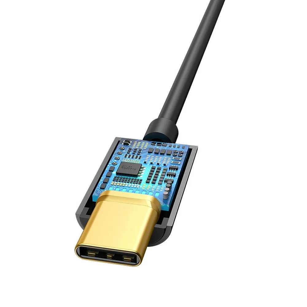 BASEUS adapter AUX tip C (muški) na Jack 3,5 mm (ženski) CATL54-01 crni