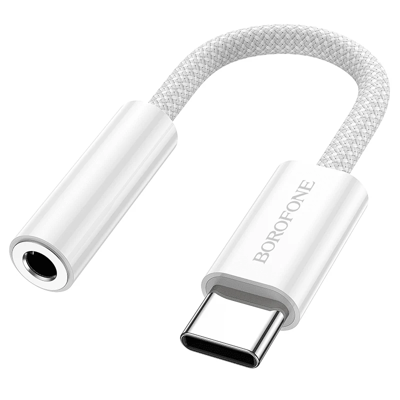 Borofone adapter BV15 Audio - tip C na 3,5 mm priključak - srebrni (DAC)