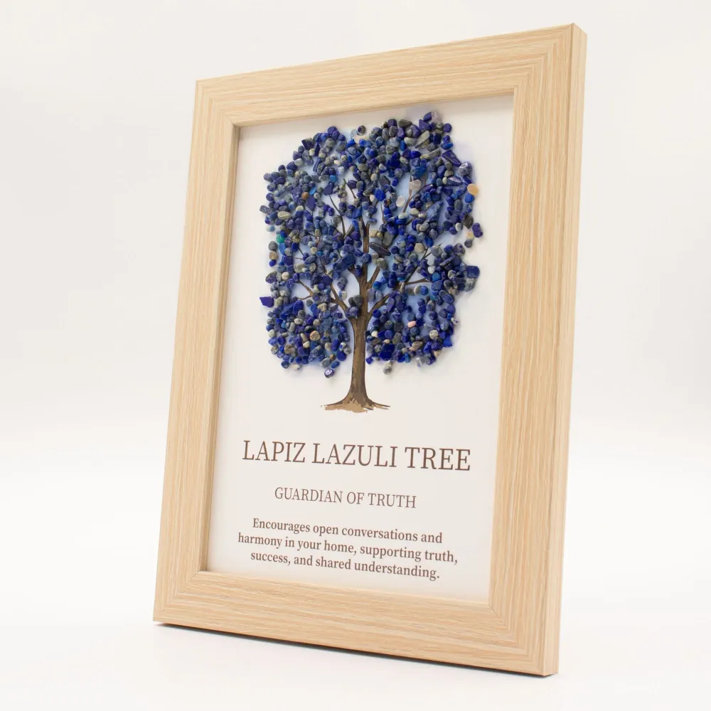 Slika od dragog kamena - Stablo života - Lapis (20x14,7x1 cm)