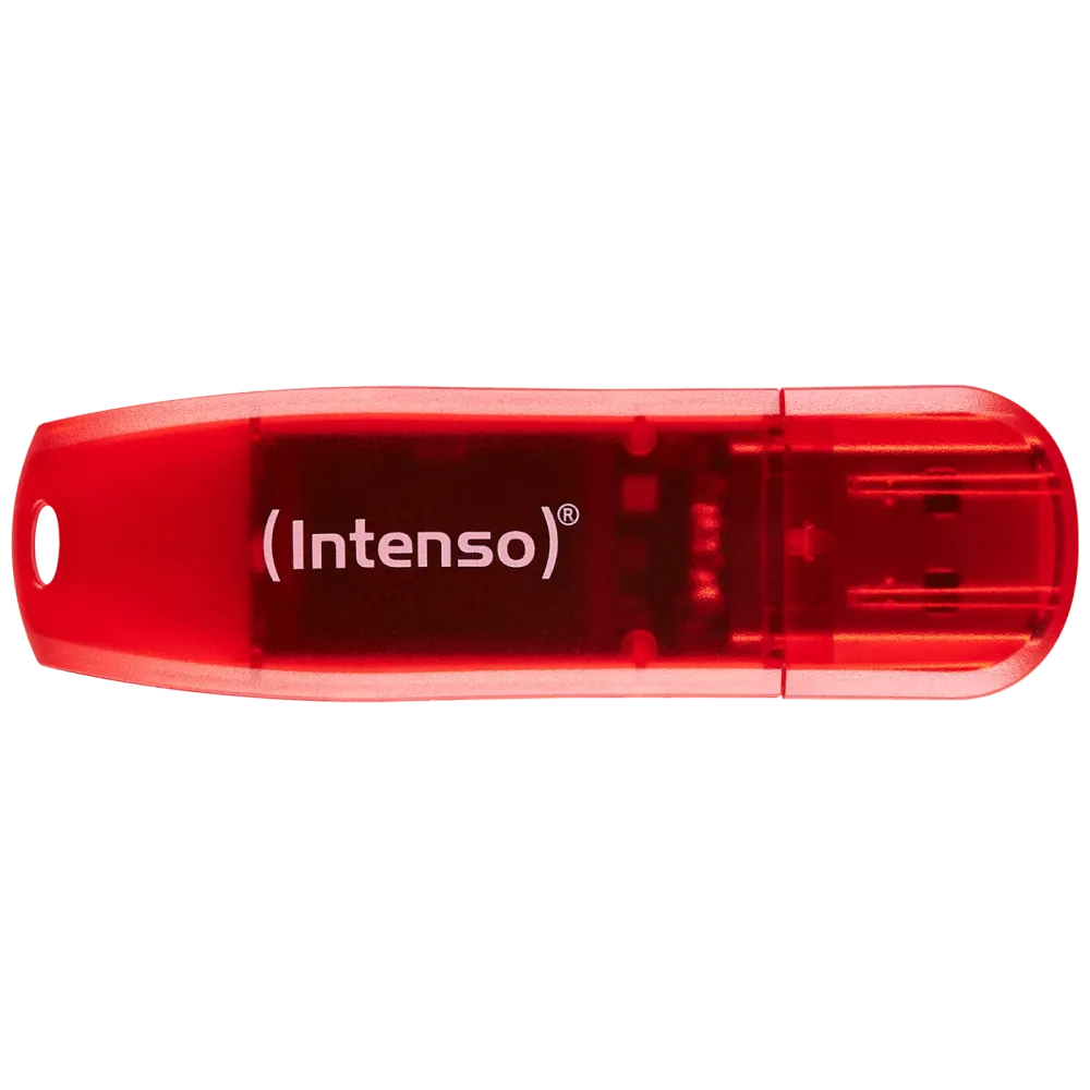 (Intenso) USB Flash drive 128GB Hi-Speed USB 2.0, Rainbow Line, RED - USB2.0-128GB/Rainbow