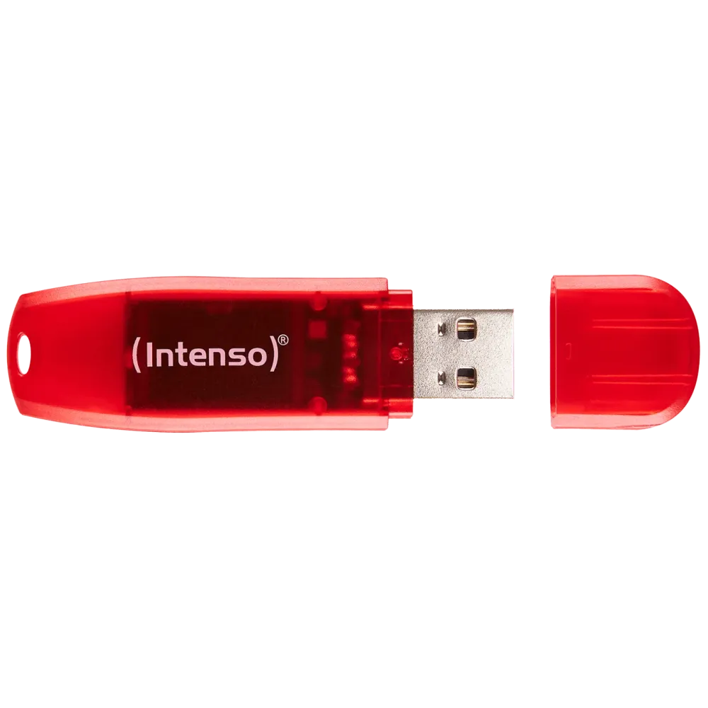 (Intenso) USB Flash drive 128GB Hi-Speed USB 2.0, Rainbow Line, RED - USB2.0-128GB/Rainbow