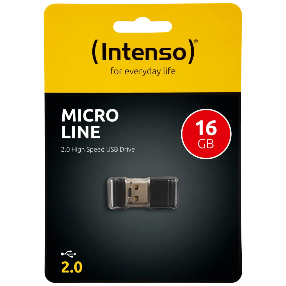 (Intenso) USB Flash drive 16GB Hi-Speed USB 2.0, Micro Line - ML16