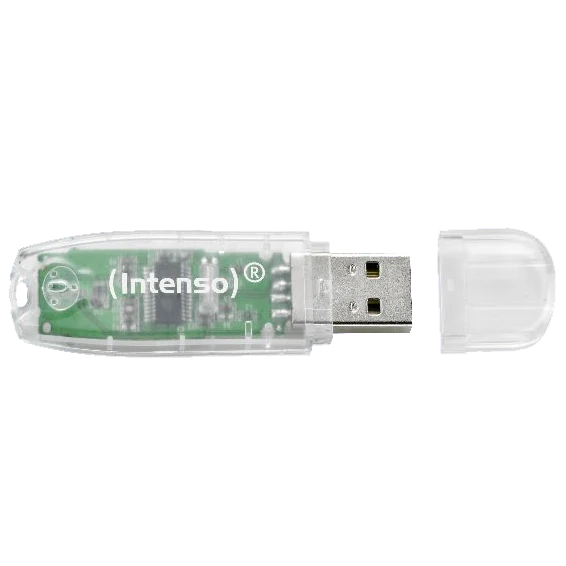 (Intenso) USB Flash drive 32GB Hi-Speed USB 2.0,Rainbow Line,TRANSP. - USB2.0-32GB/Rainbow