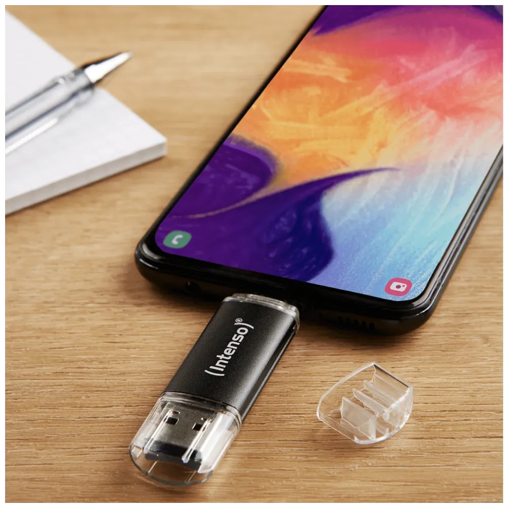 (Intenso) USB Flash drive 32GB, USB 3.2, USB-C, USB-, Twist Line - USB3.2-32GB/Twist Line