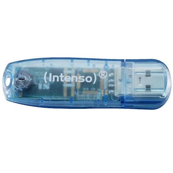 (Intenso) USB Flash drive 4GB Hi-Speed USB 2.0, Rainbow Line, PLAVI - USB2.0-4GB/Rainbow