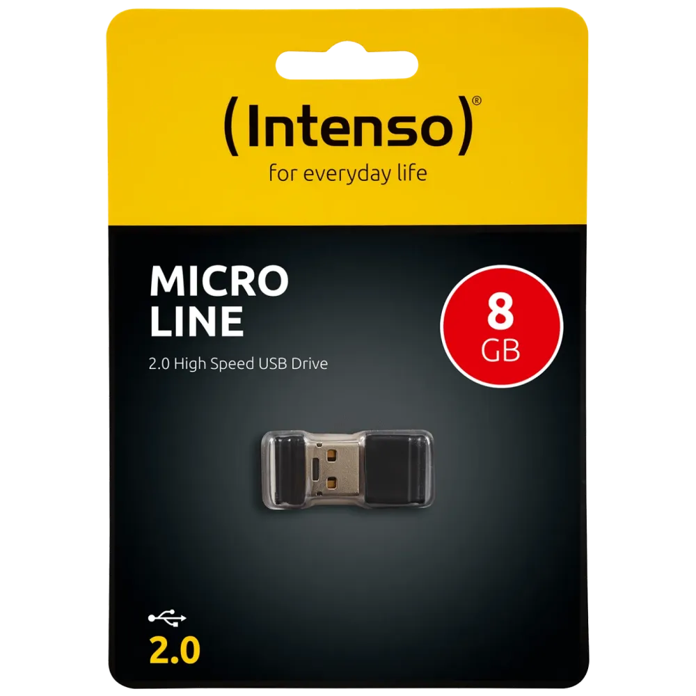 (Intenso) USB Flash drive 8GB Hi-Speed USB 2.0, Micro Line - ML8