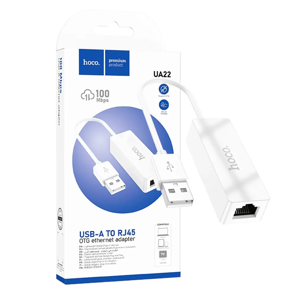 hoco. Adapter USB na LAN - UA22