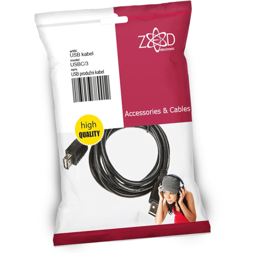 ZED electronic USB 3.0 produžni kabel, dužina 3.0 metra - USBC/3