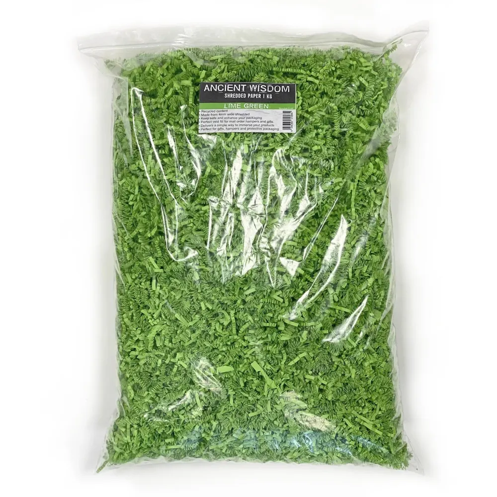 Usitnjeni papir za punjenje limeta zelena 1kg SizzlePak