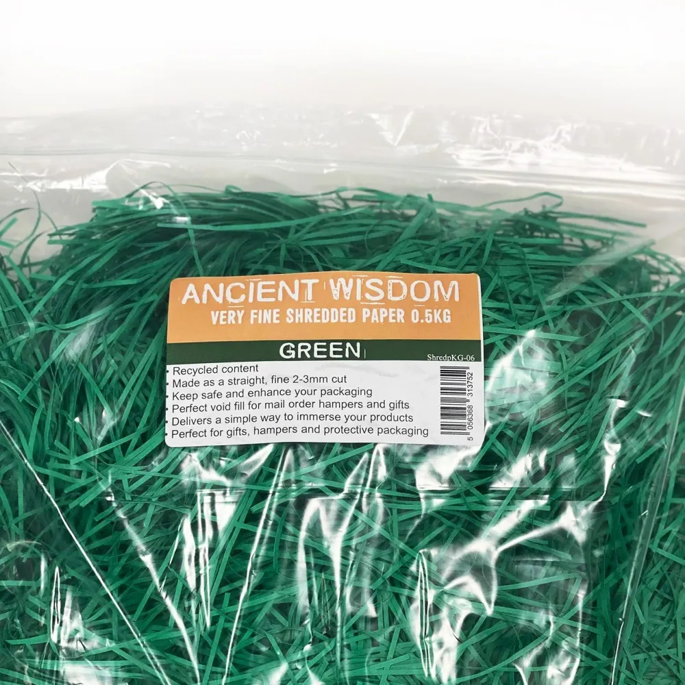 Usitnjeni papir zeleni 0.5 kg