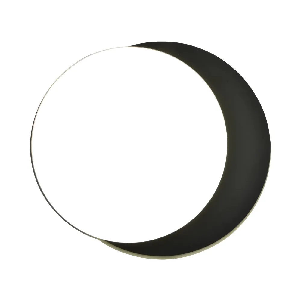 LED stropna svjetiljka GOLETA, mat crna, 24.3W, 3000K/4000K, IP54, Ø300mm