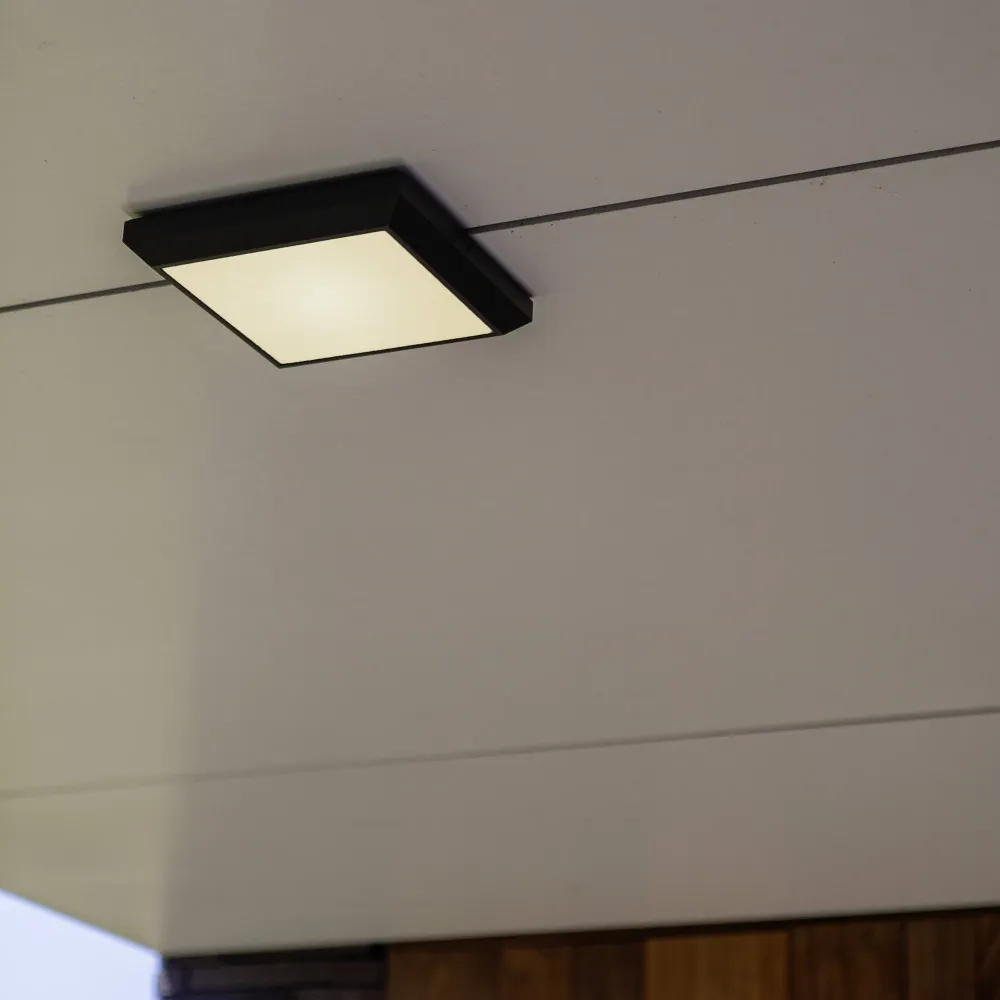 LED stropna svjetiljka HELENA, tamno siva, 14.8W, 4000K, IP54