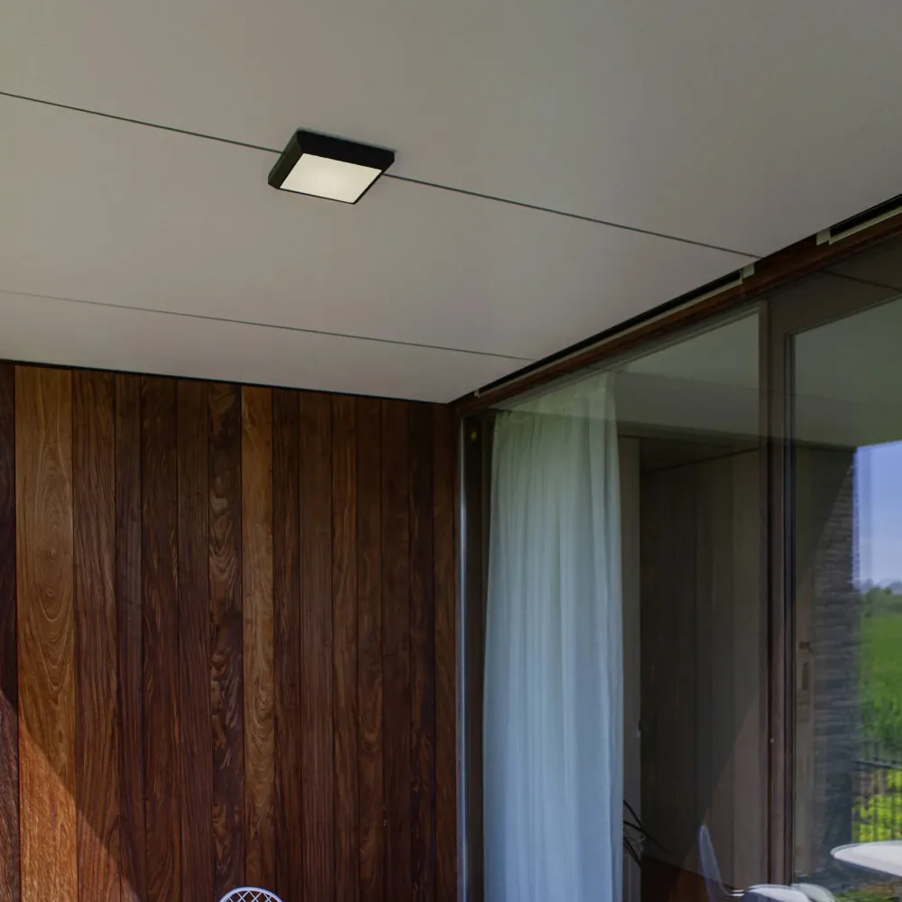 LED stropna svjetiljka HELENA, tamno siva, 14.8W, 4000K, IP54