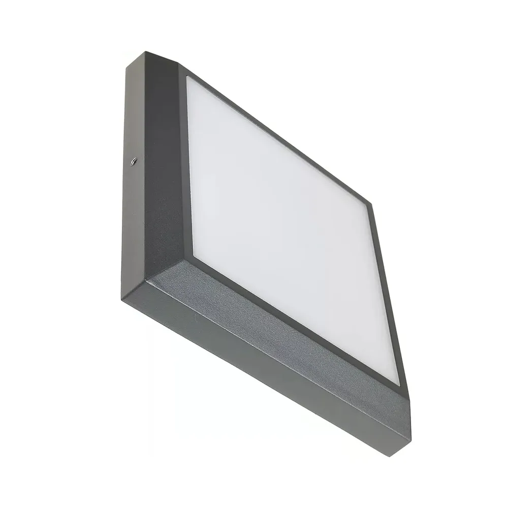 LED stropna svjetiljka HELENA, tamno siva, 14.8W, 4000K, IP54