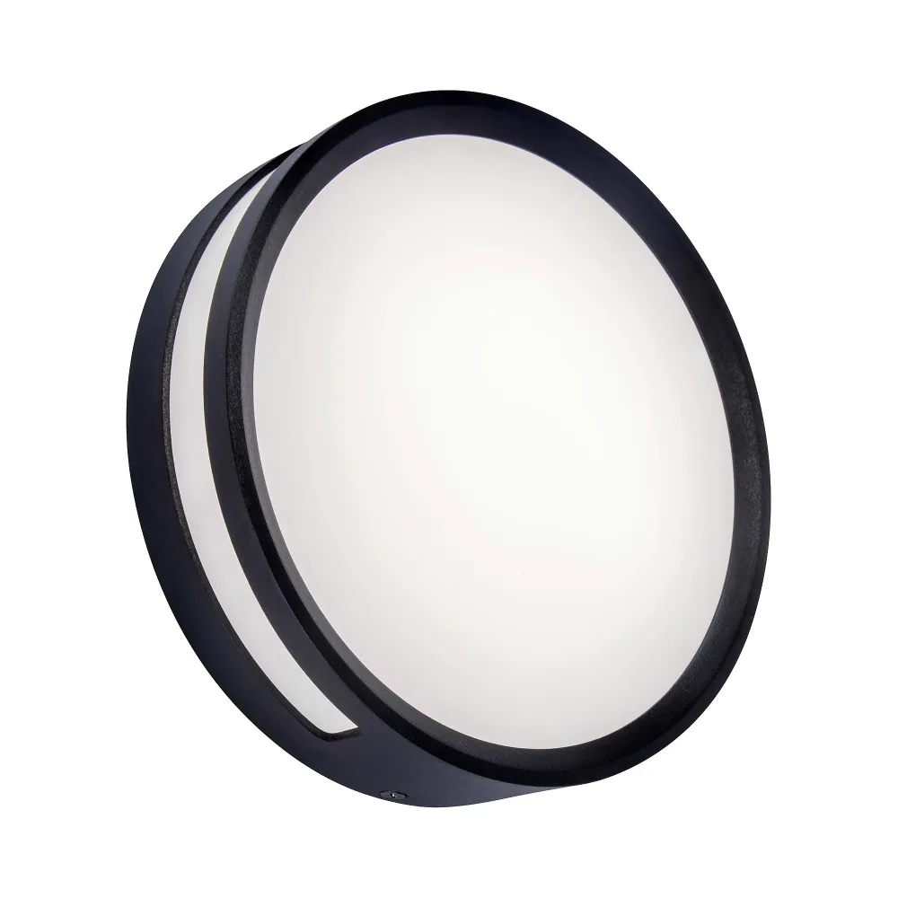 LED stropna svjetiljka ROLA, tamno siva, 11.6W, 3000K, IP54, Ø183mm