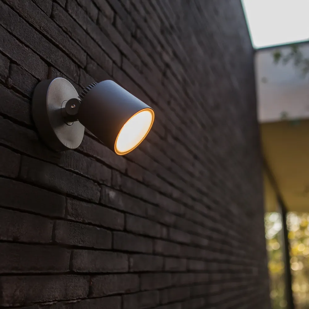 LED zidna spot svjetiljka EXPLORER, tamno siva, 3.5W, 3000K, IP54