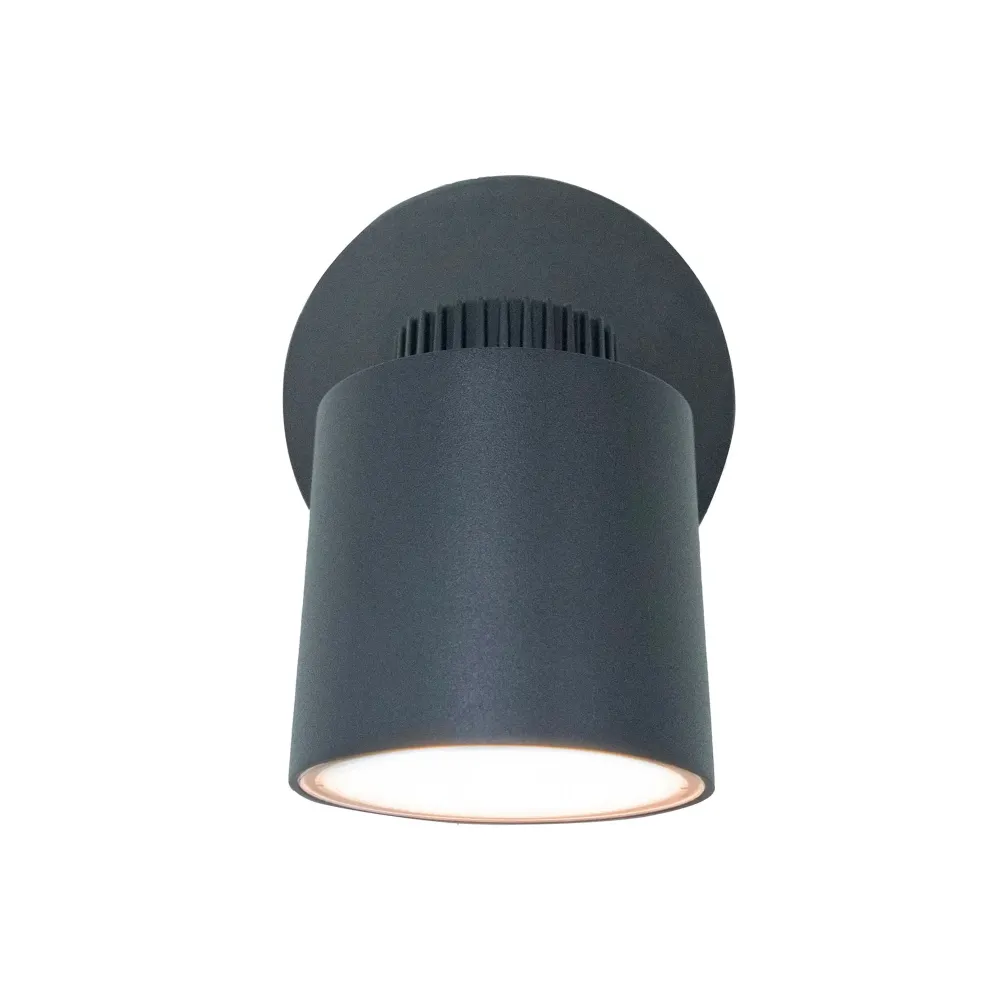 LED zidna spot svjetiljka EXPLORER, tamno siva, 3.5W, 3000K, IP54