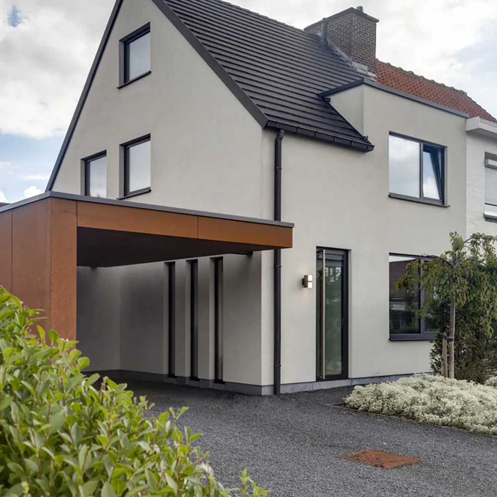 LED zidna svjetiljka CUBA, tamno siva, 19W, 3000K, IP54