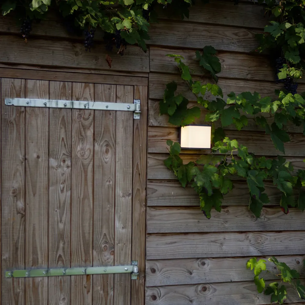 LED zidna svjetiljka DOBLO, tamno siva, 19.1W, 3000K, IP54