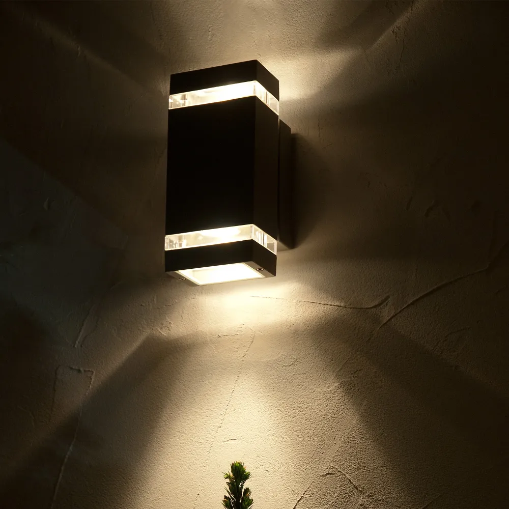 LED zidna svjetiljka FOCUS, tamno siva, 8.3W, 4000K, IP44
