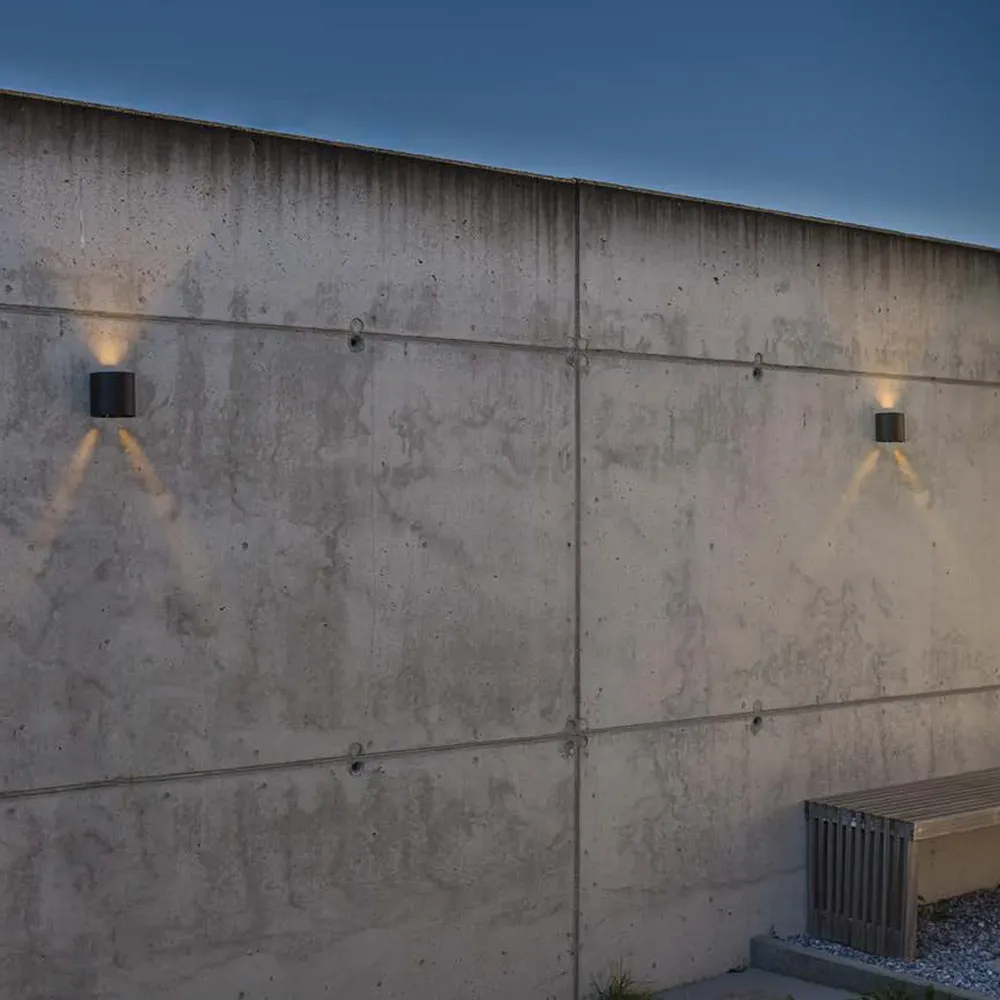 LED zidna svjetiljka GEMINI BEAMS, mat crna, 10W, 3000K, IP54