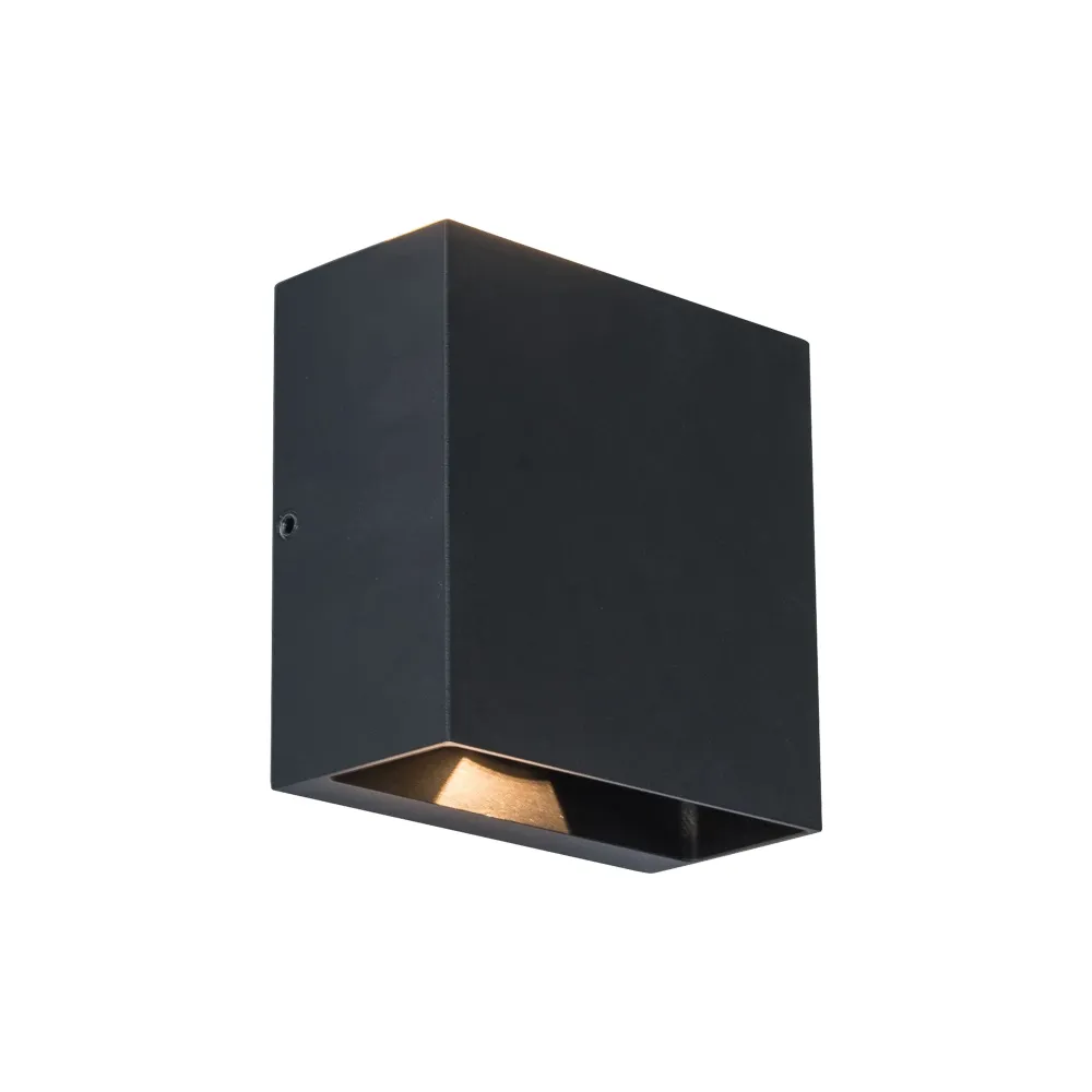 LED zidna svjetiljka GEMINI BEAMS, mat crna, 7.5W, 3000K, IP54