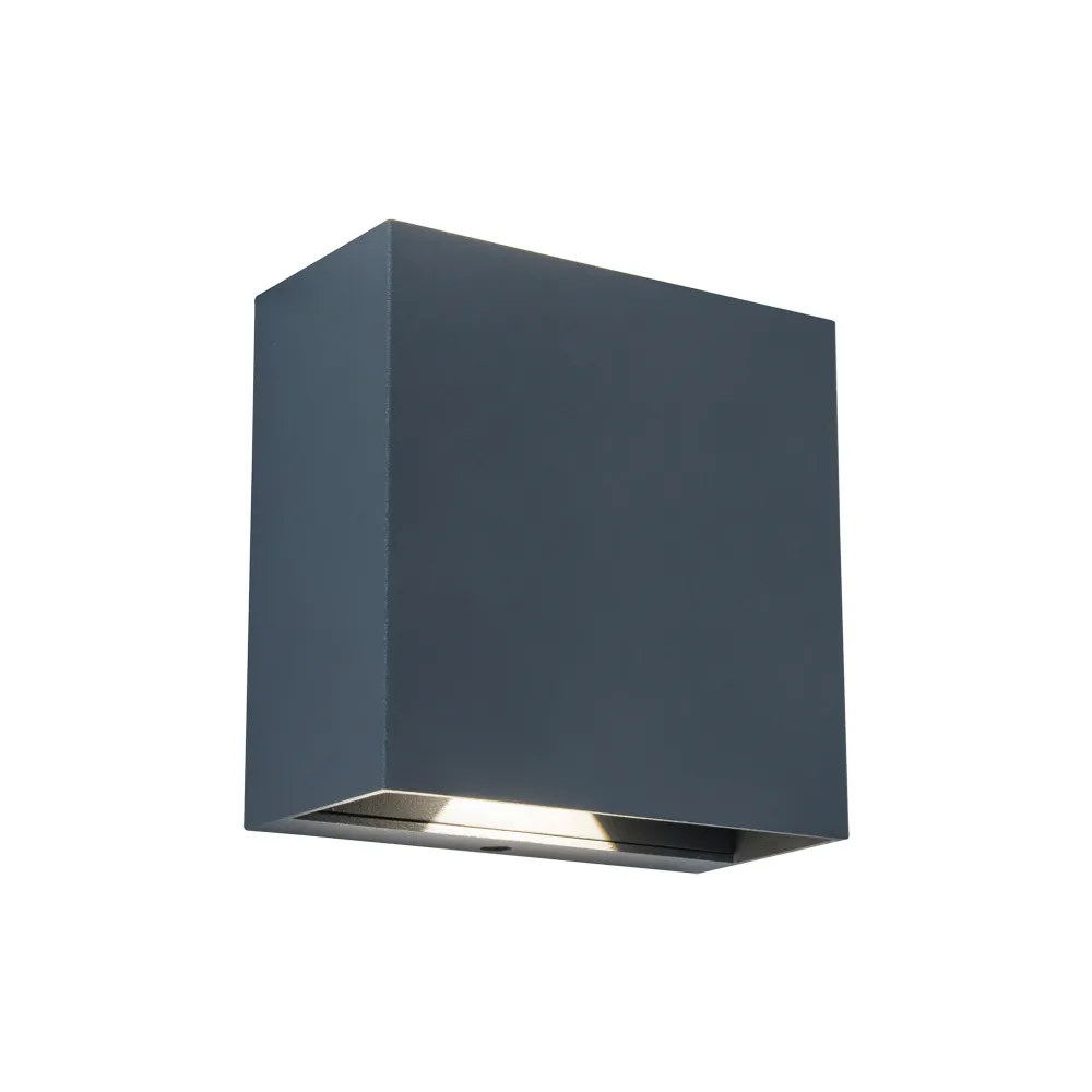 LED zidna svjetiljka GEMINI BEAMS, tamno siva, 7.5W, 4000K, IP54