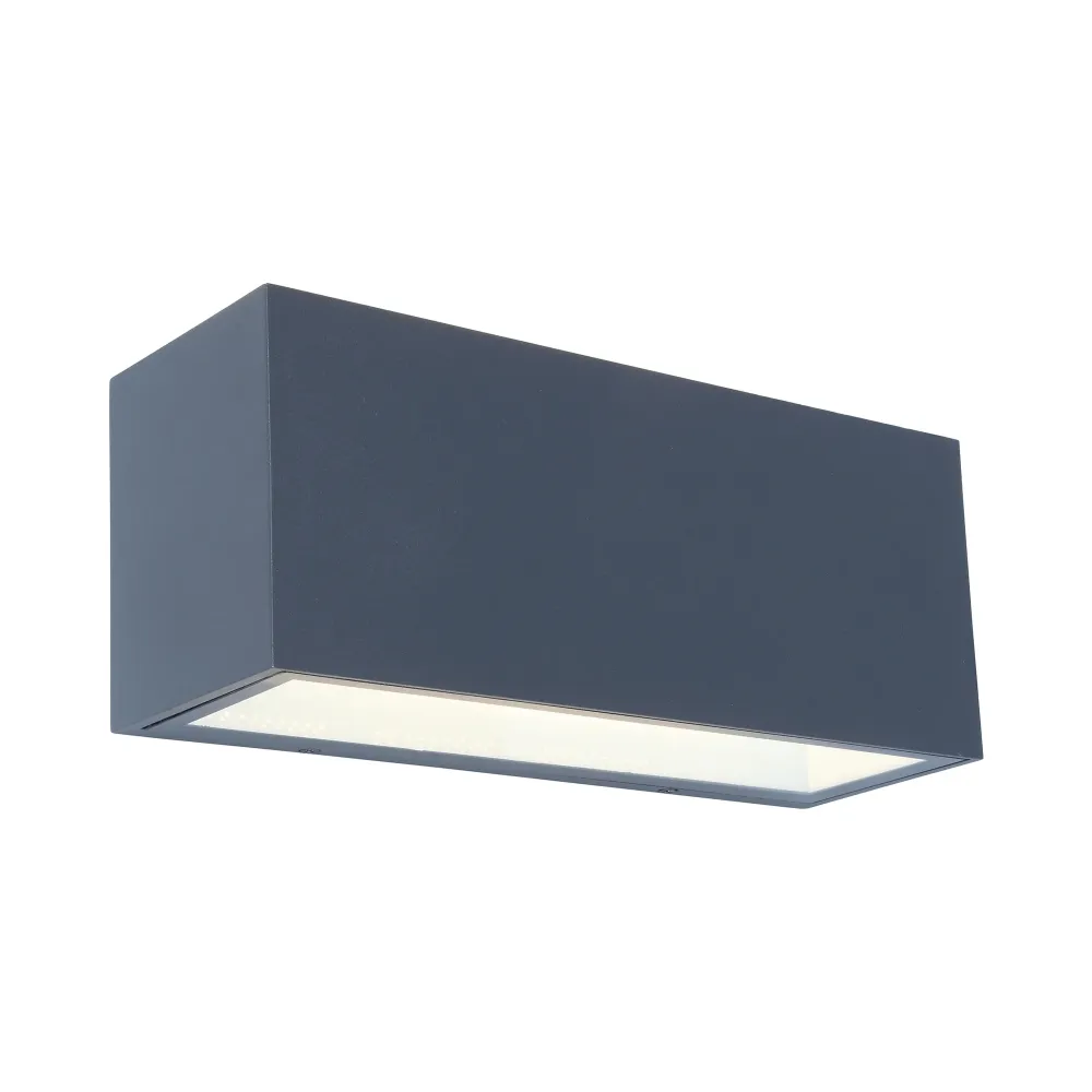 LED zidna svjetiljka GEMINI L, tamno siva, 46W, 4000K, IP54