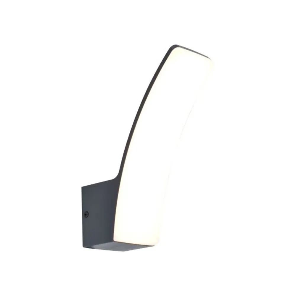 LED zidna svjetiljka KILO, tamno siva, 11.5W, 3000K, IP44