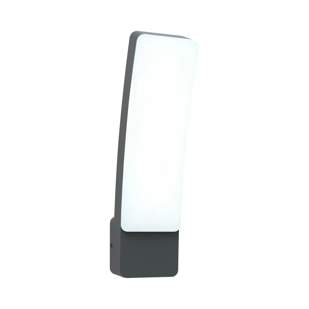LED zidna svjetiljka KIRA, tamno siva, 17.3W, 4000K, IP54