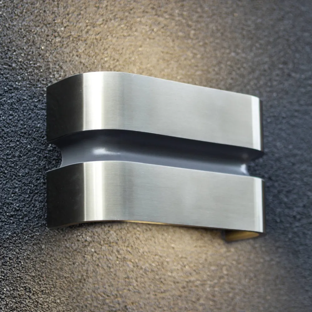 LED zidna svjetiljka MAYA, nehrđajući čelik, 14.5W, 3000K, IP44