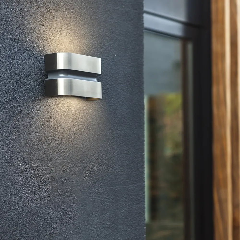 LED zidna svjetiljka MAYA, nehrđajući čelik, 14.5W, 3000K, IP44