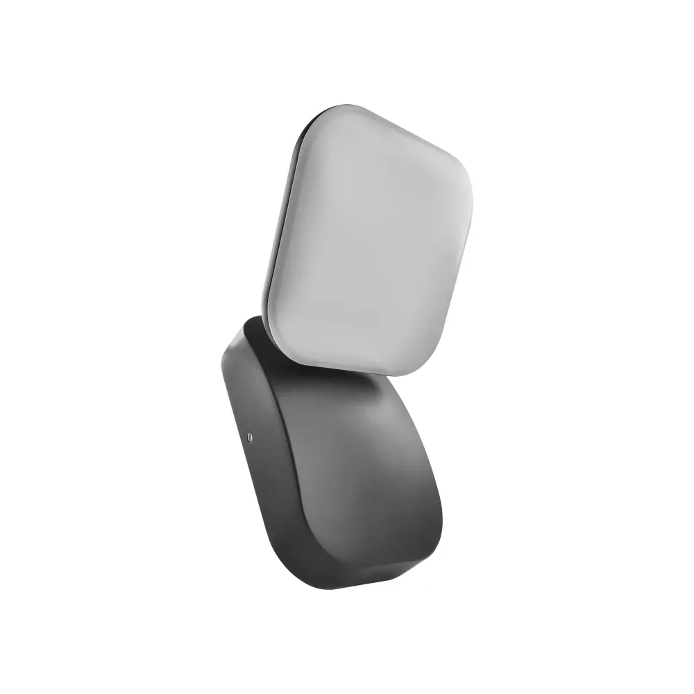 LED zidna svjetiljka NIKA, antracit, 12.5W, 3000K, IP44