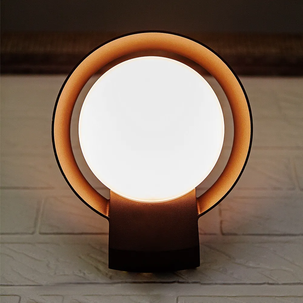 LED zidna svjetiljka POLO, tamno siva, 15W, 3000K, IP54