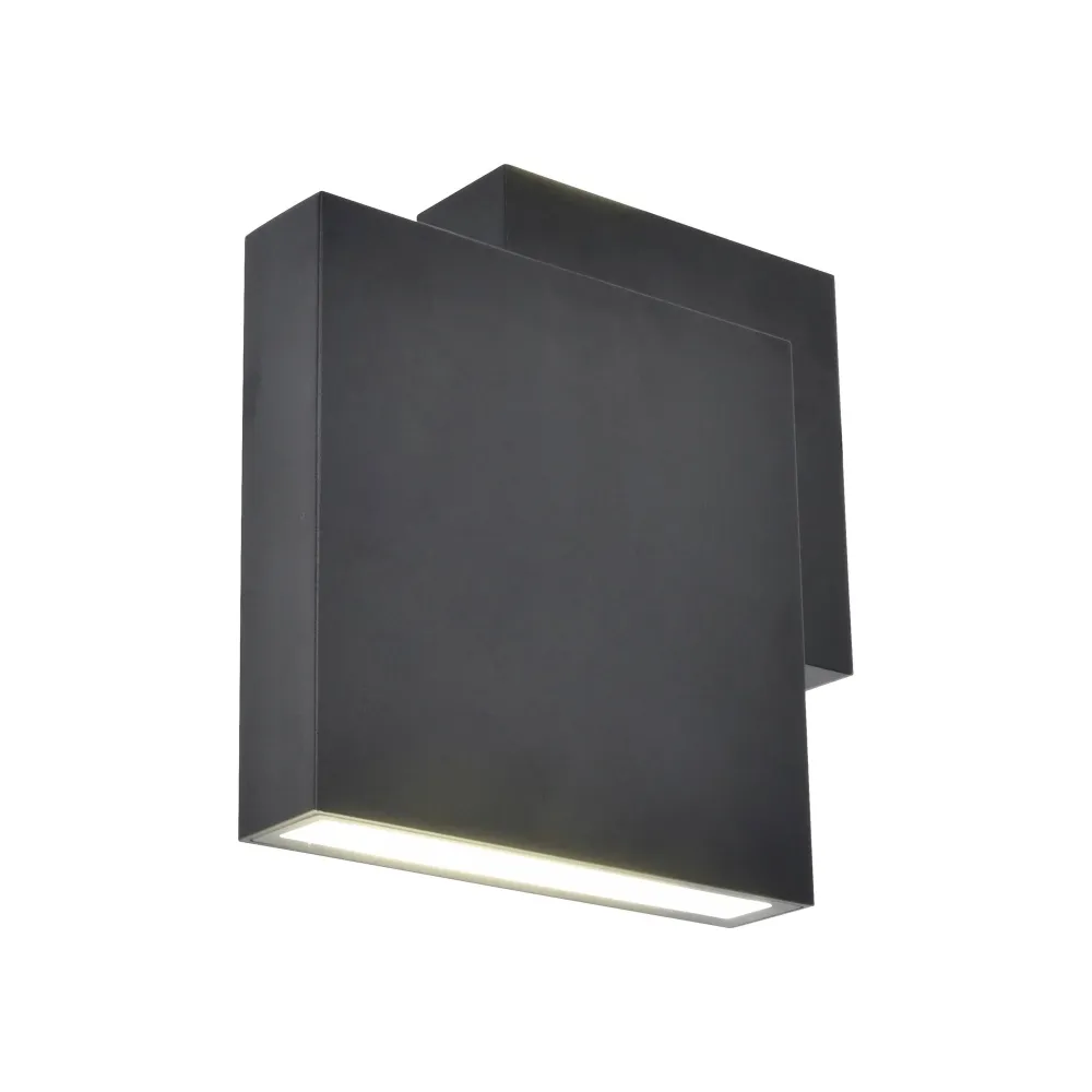 LED zidna svjetiljka RIALTO, mat crna, 21W, 3000K, IP44