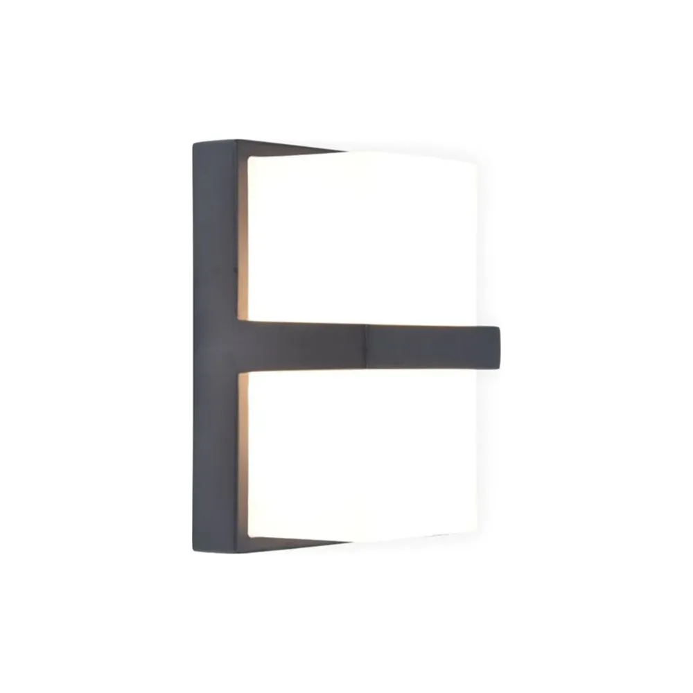 LED zidna svjetiljka STELA, tamno siva, 14W, 3000K, IP54