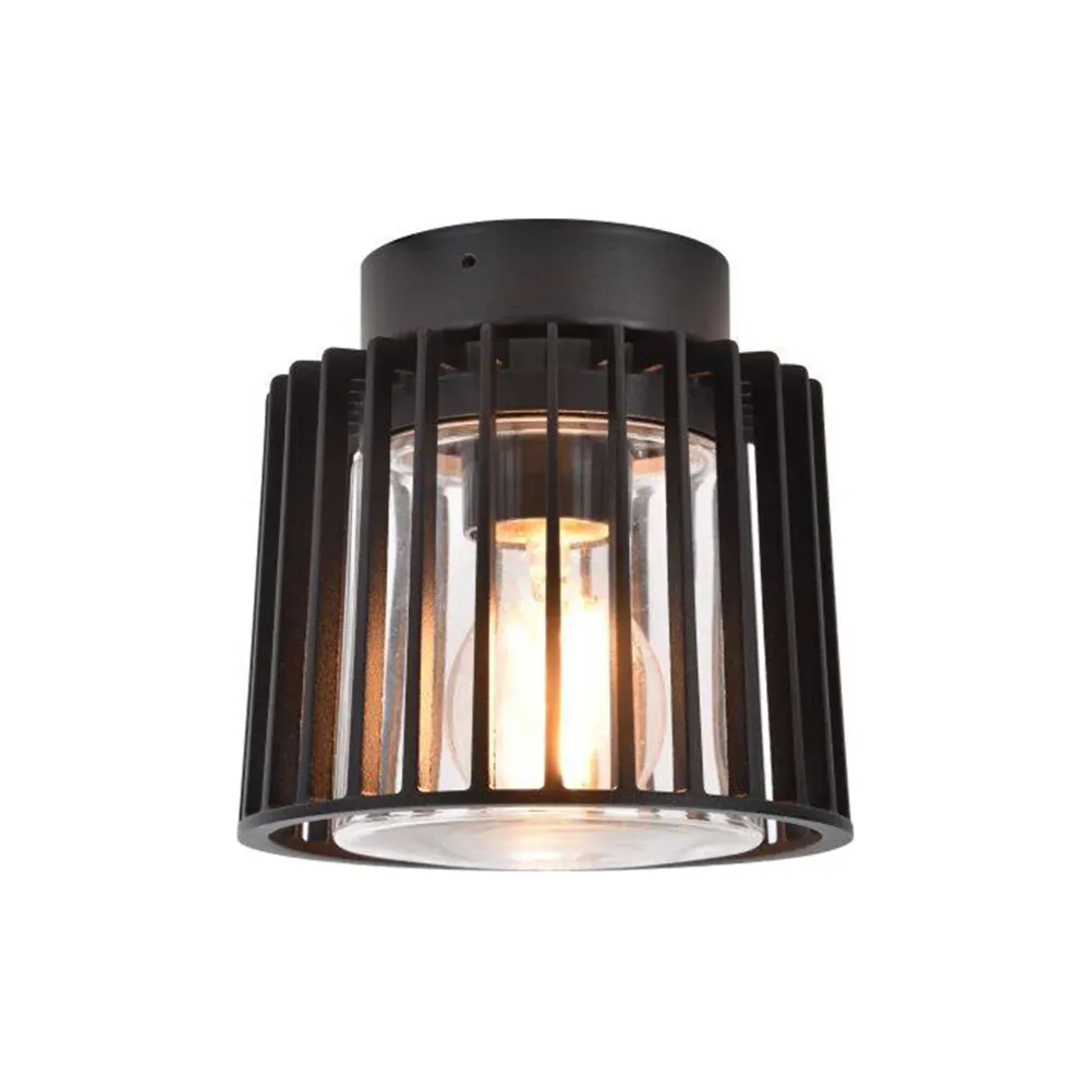 Stropna svjetiljka SHYNE, mat crna, 1xE27, IP54