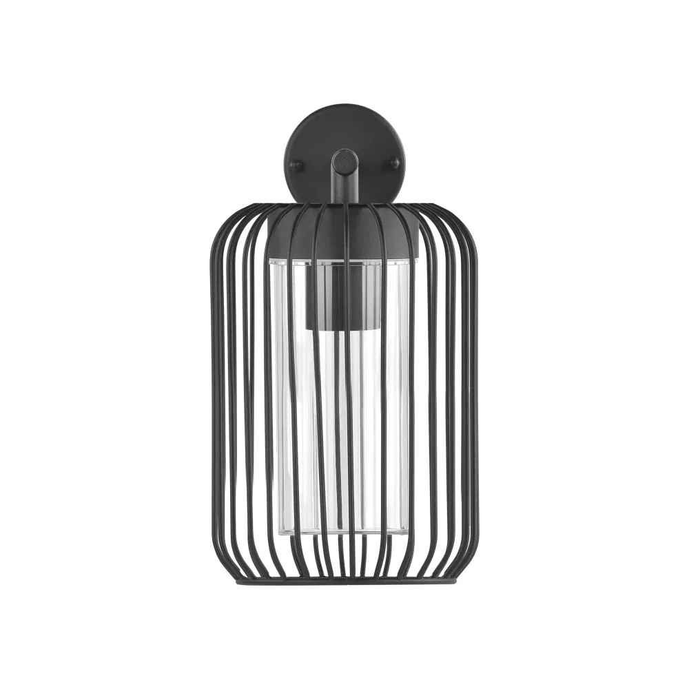 Zidna svjetiljka SALVIA, crna, 1xE27, IP44