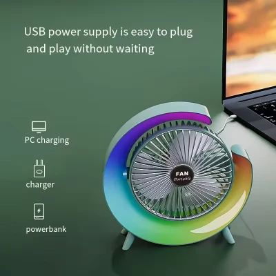 Mini USB Ventilator sa LED Svetlom