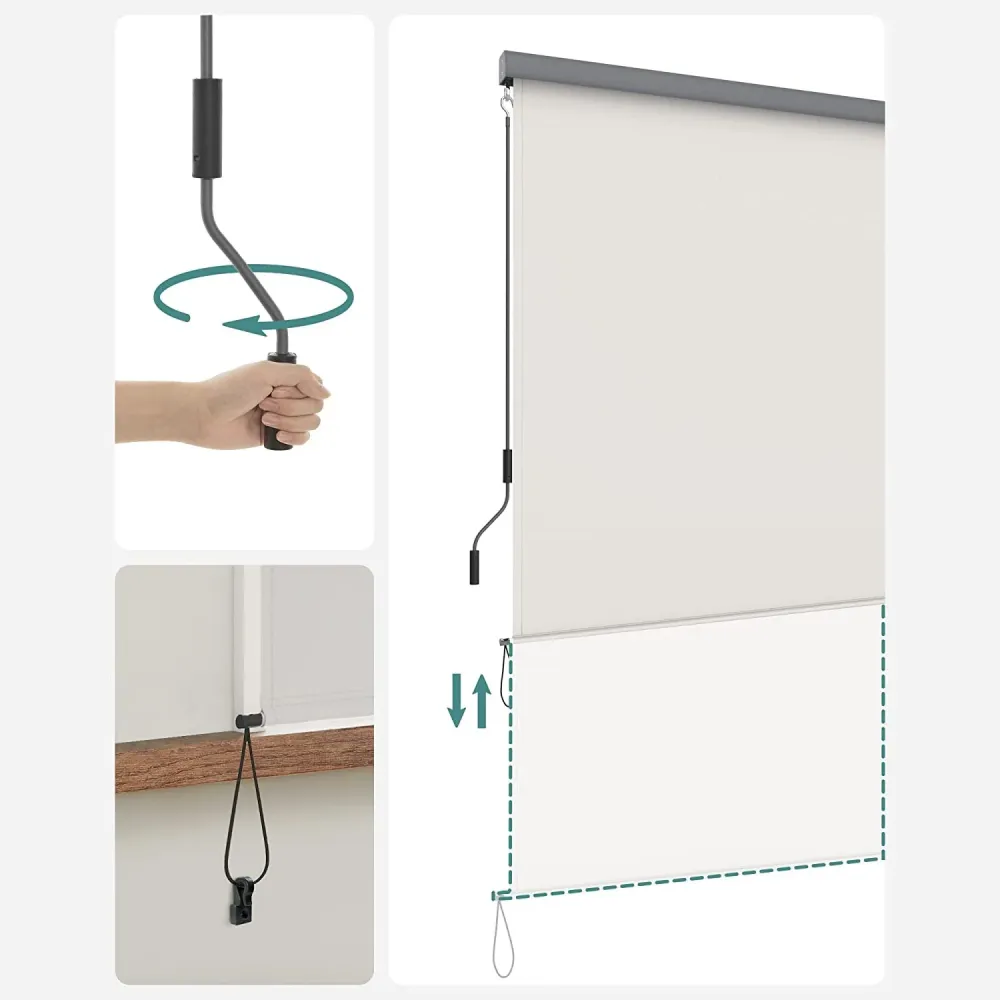 Vertikalna tenda 1,4 x 2,5 m (Š x V), bež boje