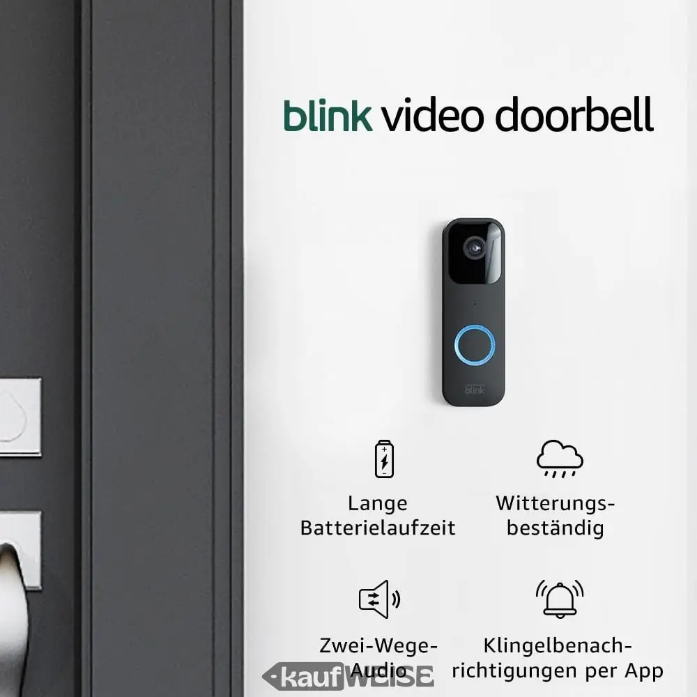 Blink video zvono s HD videom - crno